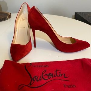 Red Christian Louboutin Heels | Never Worn
